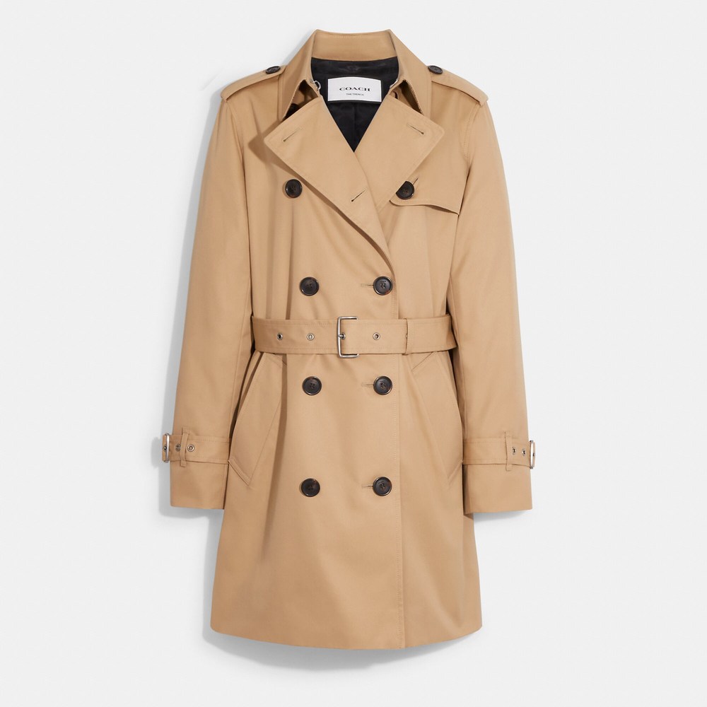 NWT Coach Outlet Solid Mid Trench